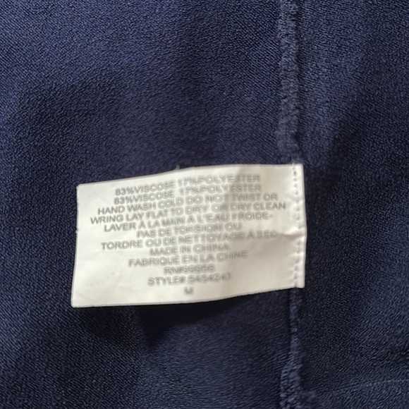 Shoshanna Navy Knit Ruffle Dress Sz M - Picture 7 of 7